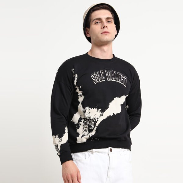 SW PAINT JERSEY  BLACK SWEATSHIRT - Image 2