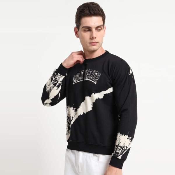 SW PAINT JERSEY  BLACK SWEATSHIRT - Image 4