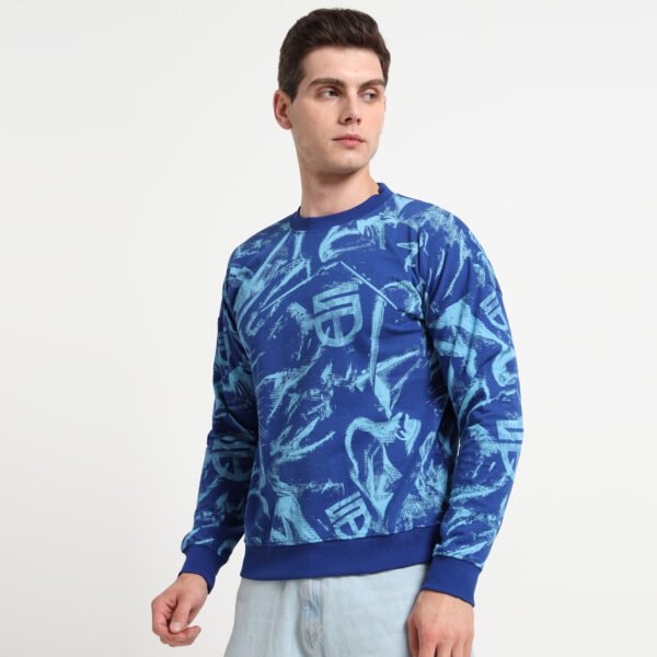 AQUA GRAFFITI SWEATSHIRT - Image 4