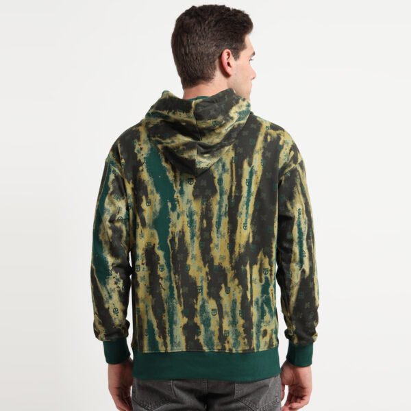 GRUNGE STREAK HOODED SWEATSHIRT - Image 2