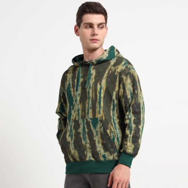 GRUNGE STREAK HOODED SWEATSHIRT - Image 7